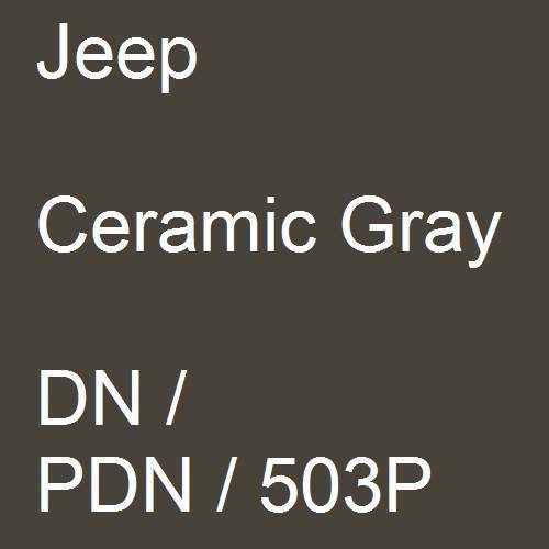 Jeep, Ceramic Gray, DN / PDN / 503P.